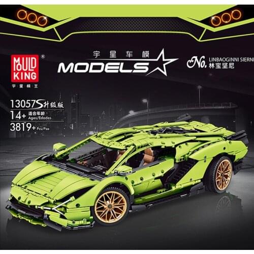 Mould King Techinc The 1:8 Limborghinis Sian Racing Car Model Building Blocks Bricks Kids DIY Educational Toys Birthday Gifts