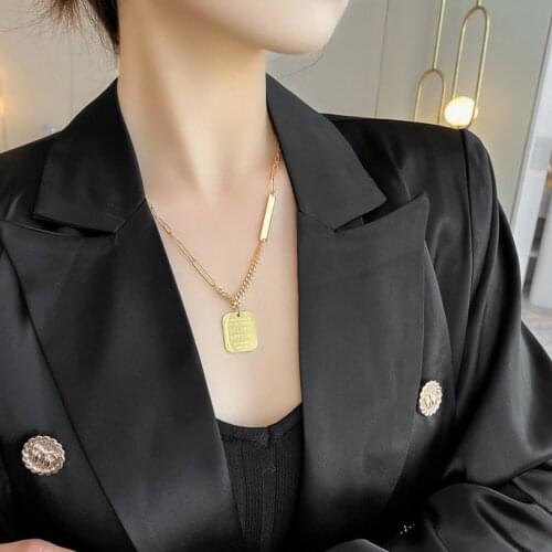 316L Stainless Steel Fashion Fine Jewelry Youth Hip Hop Street Style Charms Thick chain Choker Necklace Pendants For Women Men