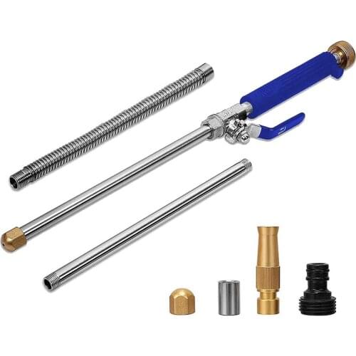 High Pressure Power Washer Wand, Watering Sprayer Cleaning Tool, Hydro Jet Water Hose Nozzle for Gutter Patio Car Pet