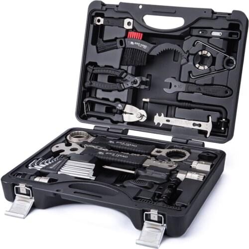 20 IN 1 Bicycle Repair Tools Kit Wrench Chain Remover Thread Cutter Chain Washer Tire Prying Rod Bike Maintenance Repair Set