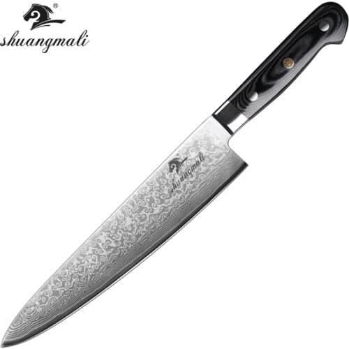 10 inch Slicing Meat Gyuto Knife VG10 Steel 67 Layer Damascus Cutting Kitchen Knives Utility carving Gyuto With Micarta Handle