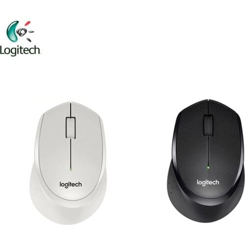 Original Logitech M330 Wireless Mouse 2.4Ghz with Black / White for PC Game Office Mouse for Windows 10/8/7 Mac OS official test