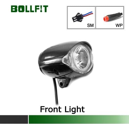 Bollfit E bike Accessories Electric Bike LED Front Light 12V 24V 36V 48V 72V 150LM Flashlight For Electric Bike Conversion Kit