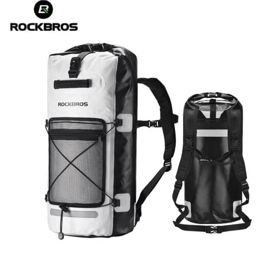 ROCKBROS 28L Rainproof Swmming Bags Big Capacity Bag Backpack Bicycle Bag Portable Folding Hydration Water Bag Cycling Backpack