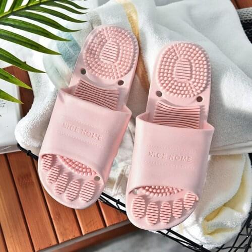 Foot Massage Sandals Womens Home 2021 Summer Couple Home Indoor Bathroom Non-slip Soft Bottom Summer Home Slippers For Men