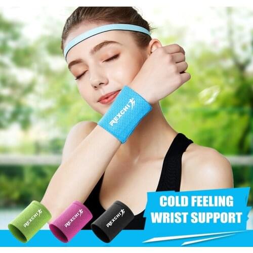 Sports Wrist Support Men Basketball Summer Cool Women Fitness Weight Lifting Wristband Running Cycling Absorb Sweat Breathable