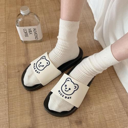 Comfortable and unique slippers for women to go out in summer, Korean ins lovely bathroom home anti-slip bath slippers womens