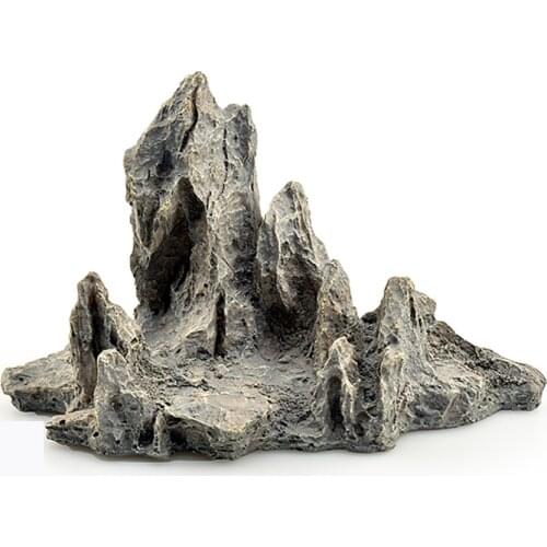 Mountain View Rockery Hiding Cave Tree Aquarium Fish Tank Ornament Decoration