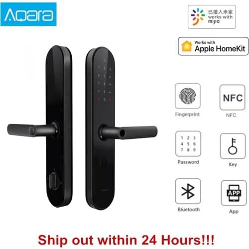 Aqara N100 Smart Door Lock Fingerprint NFC Unlock Works Bluetooth Password with Mijia HomeKit Smart Linkage with Doorbell Top