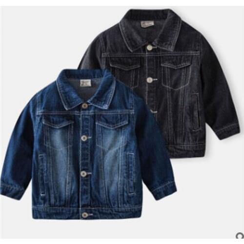 Spring Outwear for boys and girls denim jacket coat childrens clothing Cotton Kids clothes jean Coat baby clothes 2021 New 30