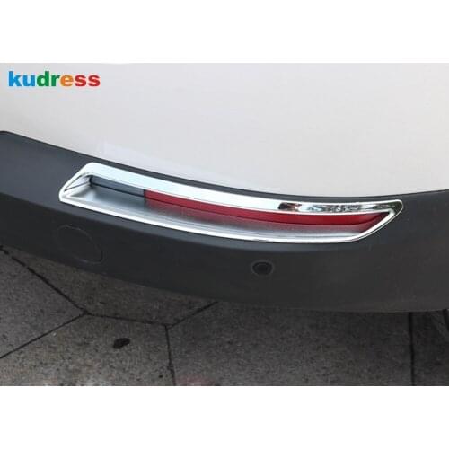 Rear Foglight Cover Trim For Volkswagen For vw Tiguan 2009-2012 2013 2014 2015 Chrome Tail Fog Light Lamp Frame Car Accessories