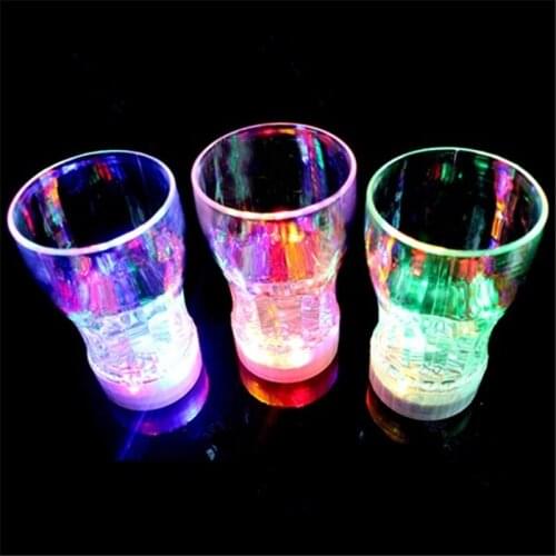 Creative Colorful LED Beer Cup Flash Light SDrink Glass Bar KTV Night Club