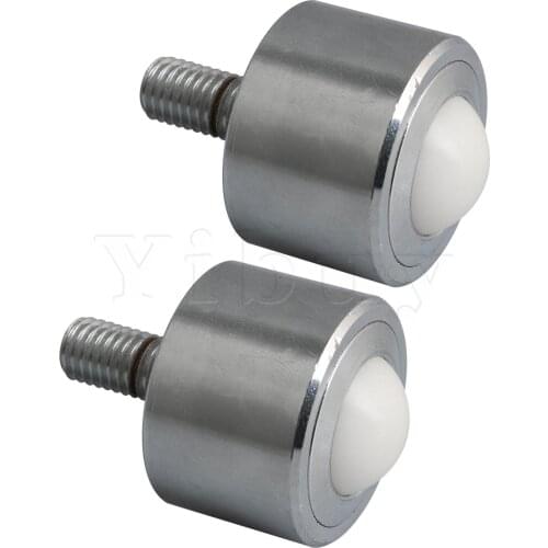 2PCS 22mm Nylon Ball Carbon Steel Transfer Bearing Load Bearing 90KG