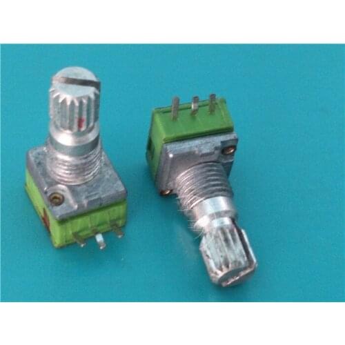 5pcs/lot Blue RK097N 15MM single potentiometer A50K handle length 17MM flowers