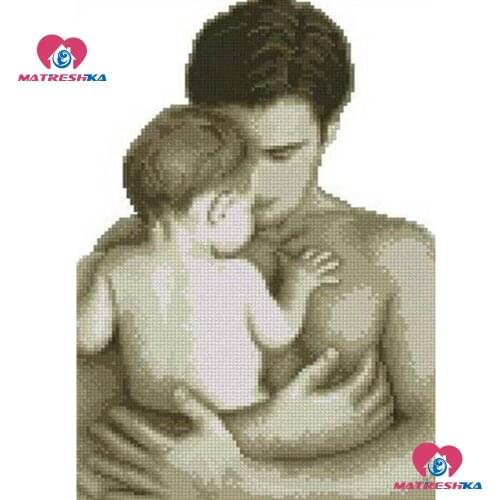 Full Drill 5D DIY Diamond Painting accessories Square/round"father love"Diamond embroidery Diamond Mosaic stickers home decor