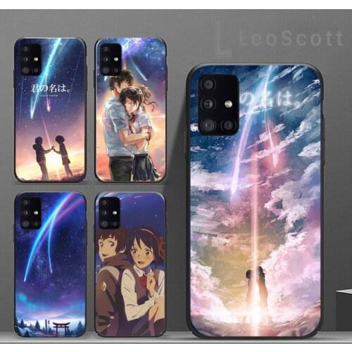 Anime Your Name Kimi no Na wa Phone Cases For Samsung A50 A51 A71 A31 A21S S8 S9 S10 S20 S21 Plus Fe Ultra 4G 5G