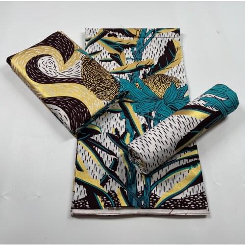Gold powder shiny! african new fashion Ankara 100%cotton african wax fabric nigerian ghana kitenge dashiki real wax fabric 6yard