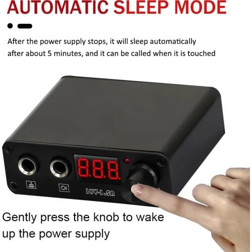 Professional Mini Tattoo Power Supply LED Digital Display Tattoo Machine Power Supply For Liner Shader Rotary Machine Pen