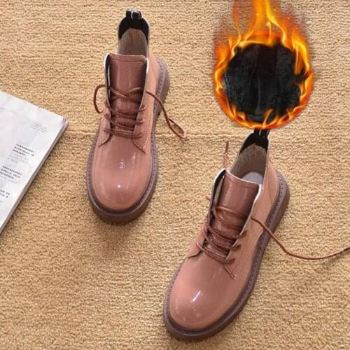Fashion Boots Women Autumn Winter Shoes Flat Thick Sole Warm Plush Cold Winter Booties Cotton Shoes Ladies Snow Boots A3939