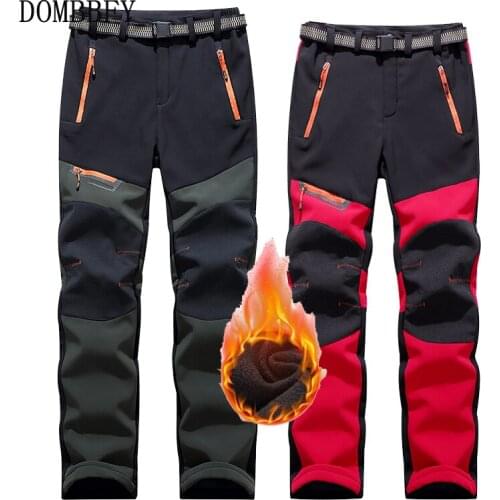 Mens Tactical Waterproof Pants Cargo Autumn Winter Fleece Casual Trousers Women Outdoor Sports Trekking Camping Fishing Pants