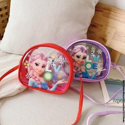 Disney Sofia shoulder bag lady pu minnie handbag Small tote bag coin bag card holder for girls Frozen Elsa party bag