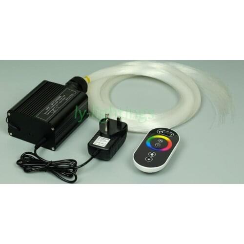 DIY star ceiling fiber optic lamp rgb led light box+0.75mmx3mx300 optical fiber touch pad remote decoration bedroom night light