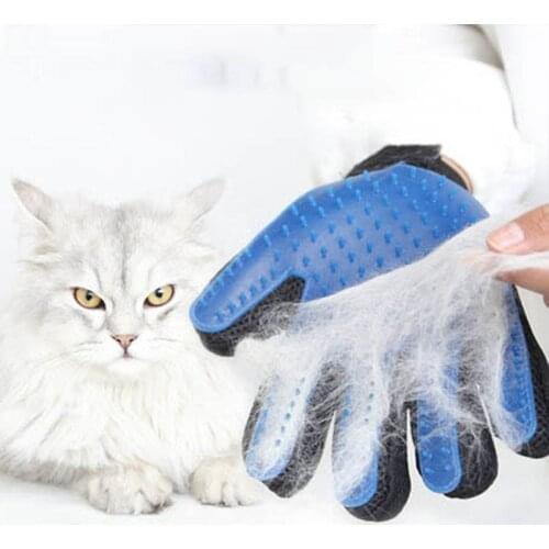 Dogs Cats Grooming Gloves Pet Supplies Silicone Dog Hair Deshedding Brush Pet Dog Comb for Animal Cleaning Massage Pets Products