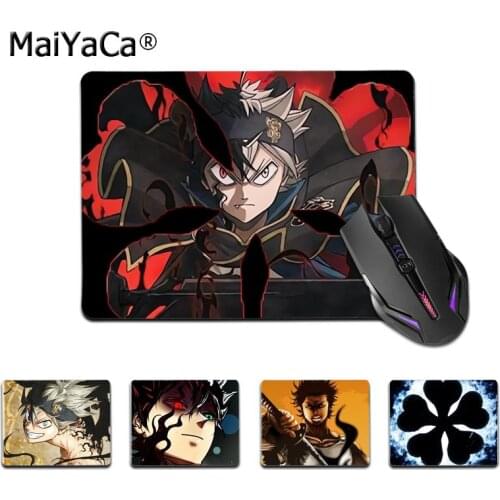 Maiyaca Top Quality anmie Black Clover Gamer Speed Mice Retail Small Rubber Mousepad Top Selling Wholesale Gaming Pad mouse