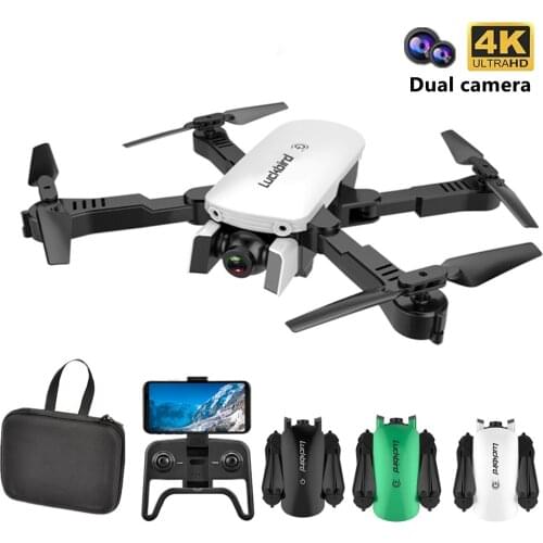 R8 Mini RC Drone 4K HD Professional Dual Camera WIFI FPV Optical Flow Hover Smart Follow Gesture Control Quadcopter Boy Toy