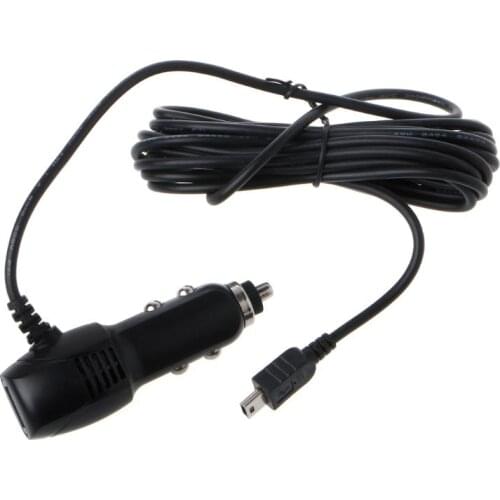 Mini USB Port 5V 2A Car Charger Adapter For Car DVR Vehicle Charging w/3.5m Cable
