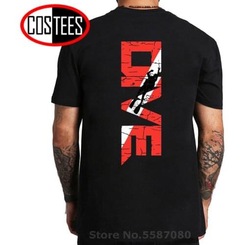 Tatooine New Design Vintage Distressed Scuba Diver T shirt men Retro Scuba diving T-shirt Scuba Dive Flag Back Printed Tee shirt