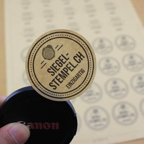Customized Gold printing small round shape stickers selling art paper stickers