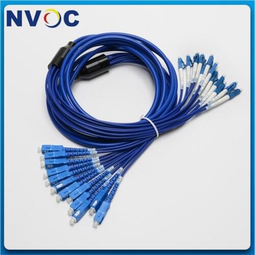 3-25M SC-LC FC ST SC/UPC-LC/UPC 12 Cores Fibers Single Mode Armoured 12Fiber SM Fier Optic Patch Cord Jumper Cable