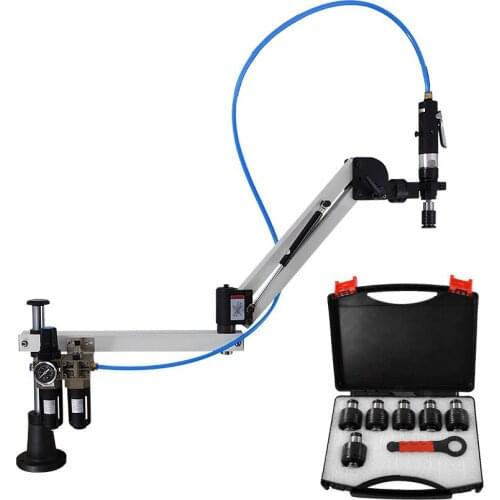 WT-D-12W Pneumatic Tapping Machine M3-M12 Tapping Machine 1000MM 360 degree Universal Flexible Arm,400RPM 6-8KG Working pressure