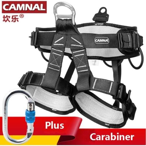CAMNAL Outdoor mountaineering professional rescue climbing caving camping aerial work half body safety belt half guarantee 1050G
