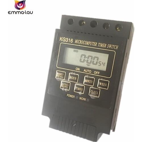 KG316T Intelligent Microcomputer Programmable Electronic Timer 220V 110V Relay Auto On/Off Time Control Switch