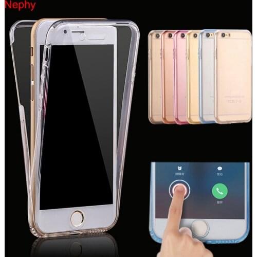 Nephy Clear Soft Case For iPhone X XR XS Max iPhone 6 S 6S 5 5S SE 5SE 8 7 Plus 6Plus 7Plus 8Plus Silicone Cell Phone Full Cover