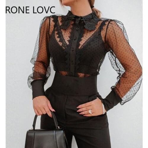 Черные блузки RFORX PANS China At AliExpress