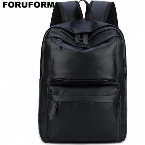 PU Leather Backpack PU Couple Backpack School Bag for Teenager Girls Boys Travel Rucksack College Men Women Backpacks LI-2496