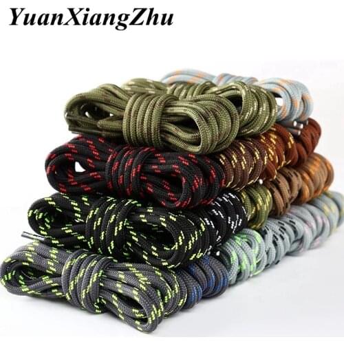 1Pair Outdoor Hiking Sports Shoe laces Round ShoeLaces Kids Adult Sneakers Shoelaces 100 120 140 160CM 19 Colors lacets baskets