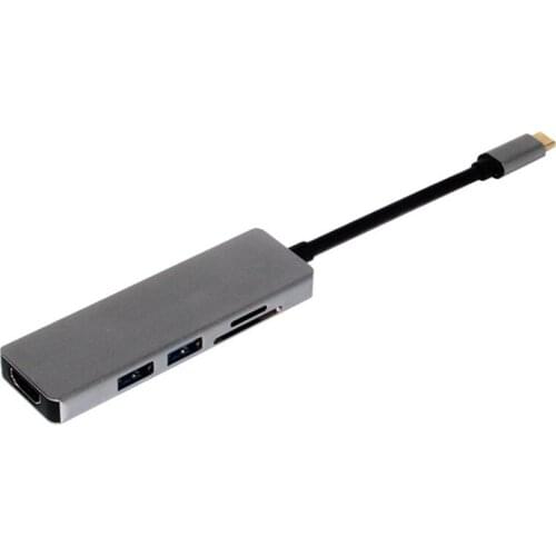 USB Type C to 4K HDMI Hub USB C Multi-function Docking Station for Laptops Macbook Pro Chromebook Pixel Dell XPS
