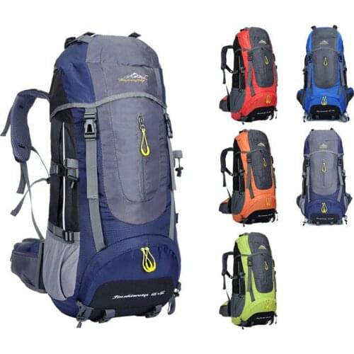 70L Waterproof Polyester Men Women Outdoor Travel Backpack Rucksack Sport Bag Mountaineering Camping Hiking Backpack Mochila