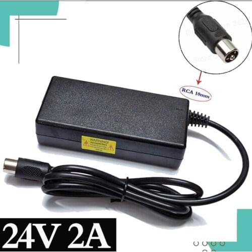 24v 2a lead-acid battery charger electric bike charge wheeler charge golf cart recharge RCA connector High quality charger