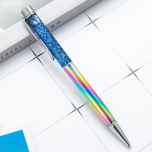 1pc New Gold Foil Pens Metal Ballpoint Pens Office Birthday Gifts Ballpoint Pens Engraved Logo Pen