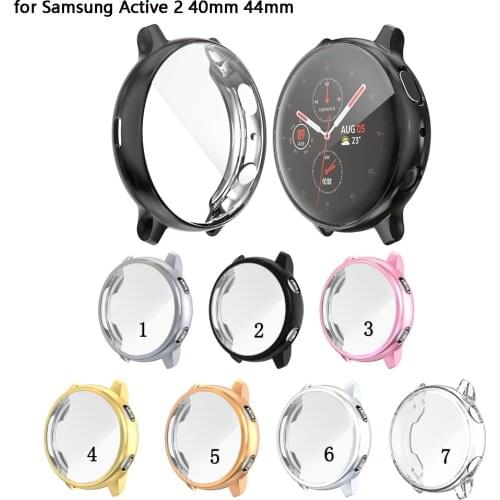Watch Cover for Samsung Galaxy Watch Active Soft Clear TPU Screen Protector for Samsung Galaxy Watch Active 2 40mm 44mm Active2