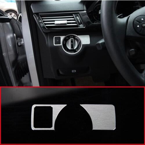 Car Styling Headlight Adjustment Button Decoration Cover Trim For Mercedes Benz A W176 B W246 C W204 E W212 E350 GLK X204 GL ML