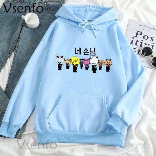 Kpop Skzoo Stray Kids Hoodies Cute Cartoon print Women kawaii clothes korean style Streetwear Harajuku Casual Winter Sweatshirts