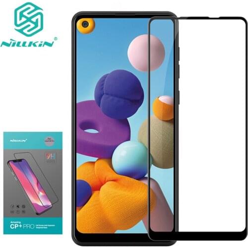 For Samsung Galaxy A21 Glass Nillkin CP+ Full Cover Tempered Glass Screen Protector for Samsung Galaxy A21 Glass
