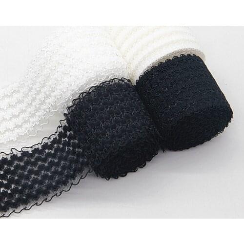 Sewing Stretching Elastic Band 40mm 50mm Width White Black Lace Elastic Ribbon Waist Belt Underwear Garment DIY Accessories 1m