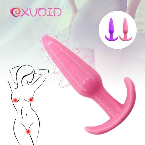 EXVOID Jelly Anal Plugs Dildo G-spot Prostate Massager Adult Products Silicone Butt Plug Anal Beads Sex Toys for Women Men Gay